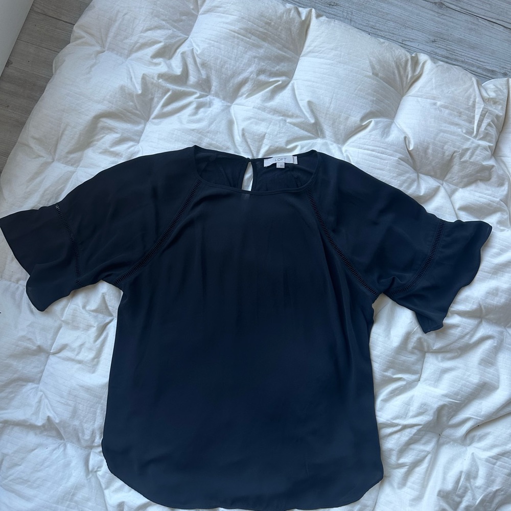 LOFT Black Blouse